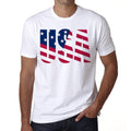 USA 2 Men's Short Sleeve Round Neck T-shirt