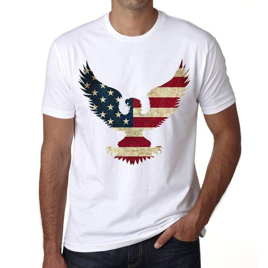 Usa Bald Eagle 1 Mens Short Sleeve Round Neck T-Shirt