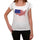 Usa Flag Womens Short Sleeve Round Neck T-Shirt 00111