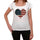 Usa Heart Womens Short Sleeve Round Neck T-Shirt 00111