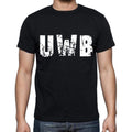 uwb men t shirts,Short Sleeve,t shirts men,tee shirts for men,cotton,black , 3 letters