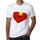 Valentines Candle Mens Tee White 100% Cotton 00156