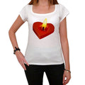 Valentine's Candle, Tshirt, White Women's T-shirt 00157