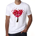 Valentine's Day Heart Tree Men's tee, White, 100% Cotton 00156