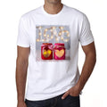 Valentine's Day Lanterns Herren-T-Shirt, Weiß, 100 % Baumwolle 00156