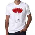 Valentines Day - Love Is In The Air Men's tee, White, 100% Cotton 00156