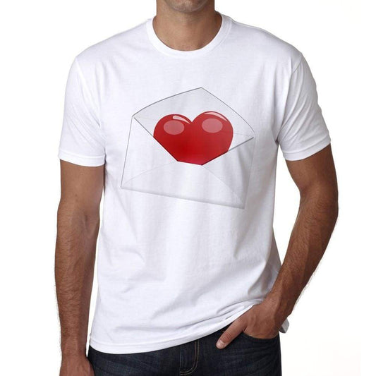 Valentines Day - Love Letter 1 Mens Tee White 100% Cotton 00156