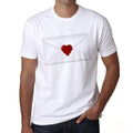 Valentines Day - Love Letter 2 Men's tee, White, 100% Cotton 00156