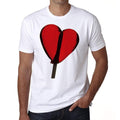 Valentine's lollipop Men's tee, White, 100% Cotton 00156