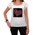 Valentine's words of love, Tshirt, White Women's T-shirt 00157