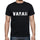 Varah Mens Short Sleeve Round Neck T-Shirt 5 Letters Black Word 00006 - Casual