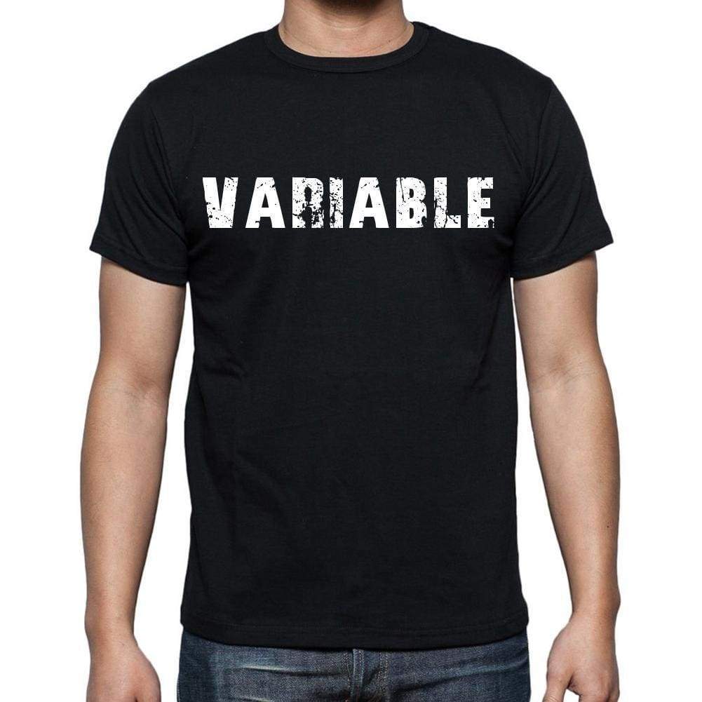 Variable White Letters Mens Short Sleeve Round Neck T-Shirt 00007