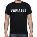 variable , white letters, Men's Short Sleeve Round Neck T-shirt 00007
