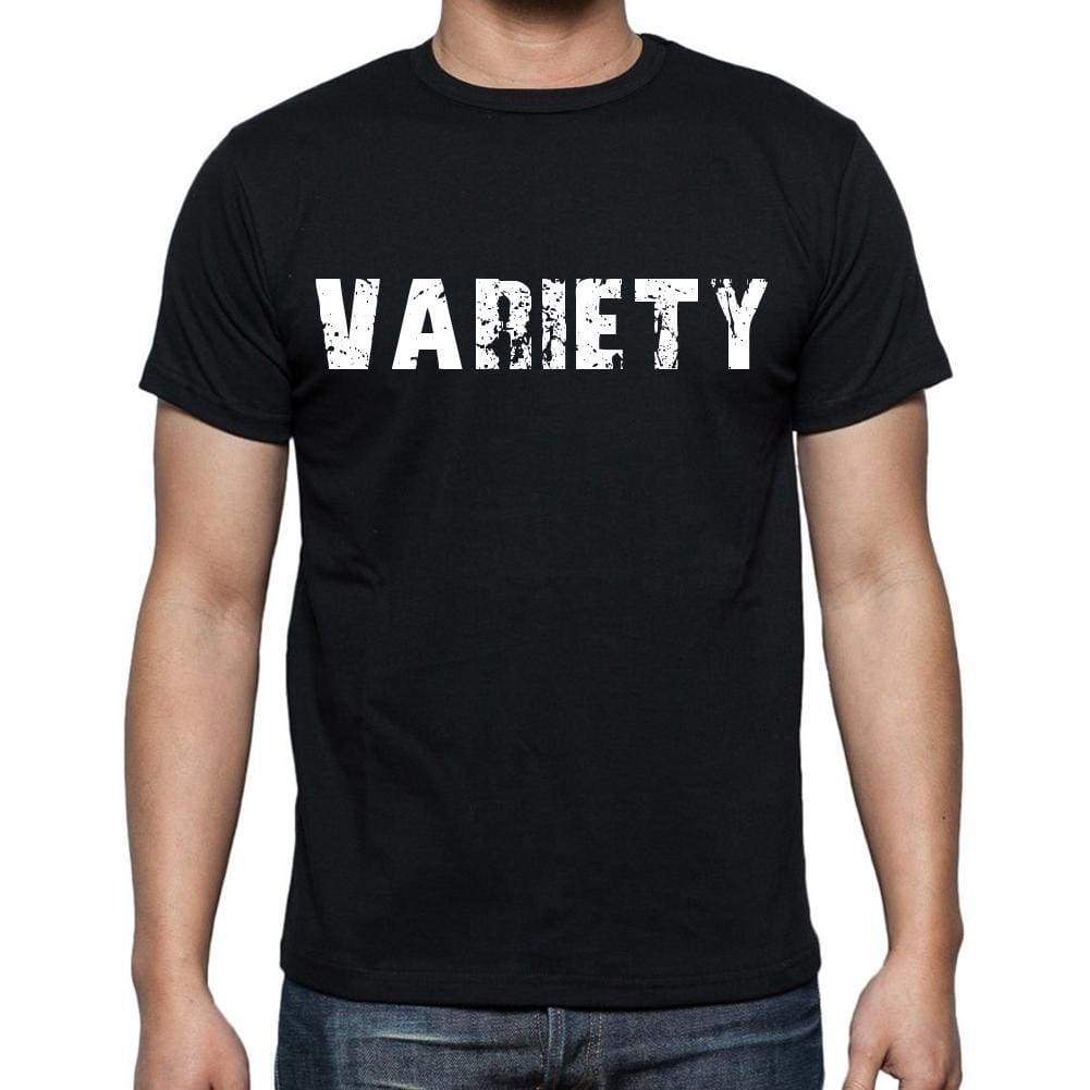 Variety White Letters Mens Short Sleeve Round Neck T-Shirt 00007