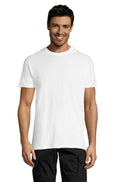 Simple Order Custom Men's Crew Neck T-shirt Your multicolor design on the t-shirt color of your choice (43 colors)