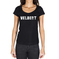 velbert, German Cities Black, Women's Short Sleeve Round Neck T-shirt 00002