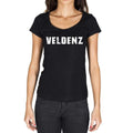 veldenz, Villes allemandes Noir , Femme manches courtes Col rond 00002