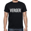 Verger t shirt, mens t-shirt, occupation, S Size, Black, Cotton