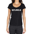 versmold, German Cities Black, Women's Short Sleeve Round Neck T-shirt 00002