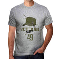 Veteran Since 49 Men's T-shirt Grey Birthday Gift 00435