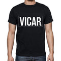Vicar t shirt, mens t-shirt, occupation, S Size, Black, Cotton