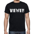 viewer , white letters, Men's Short Sleeve Round Neck T-shirt 00007