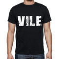 vile Men's Short Sleeve Round Neck T-shirt 00016
