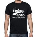 Vintage 2010 aged to perfection, Black Men's Short Sleeve Round Neck T-shirt 00100