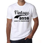 Vintage Aged To Perfection 2038 White Mens Short Sleeve Round Neck T-Shirt Gift T-Shirt 00342 - White / S - Casual