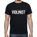 Violinist t shirt, mens t-shirt, occupation, S Size, Black, Cotton