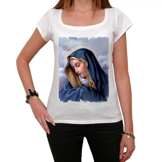 Virgin Mary T-shirt for women,short sleeve,cotton tshirt,women t shirt,gift - Nautica