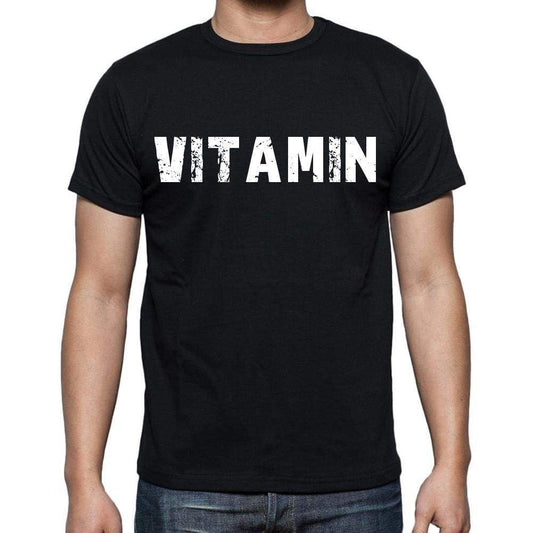 Vitamin White Letters Mens Short Sleeve Round Neck T-Shirt 00007