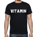 vitamin , white letters, Men's Short Sleeve Round Neck T-shirt 00007