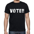 voter , white letters, Men's Short Sleeve Round Neck T-shirt 00007