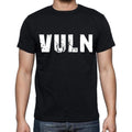 vuln Men's Short Sleeve Round Neck T-shirt , 4 letters Black