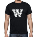 W Men's Short Sleeve Round Neck T-shirt 00177