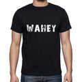 wahey Men's Short Sleeve Round Neck T-shirt , 5 letters Black , word 00006