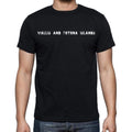 wallis and futuna islands Men's T-Shirt Short Sleeve Round Neck Black t shirt for men