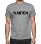 Wanton Grey Mens Short Sleeve Round Neck T-Shirt 00018 - Grey / S - Casual