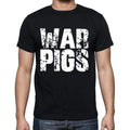 War Pigs , white letters, Men's Short Sleeve Round Neck T-shirt 00007