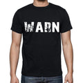 warn , white letters, Men's Short Sleeve Round Neck T-shirt 00007