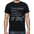 Warren Beatty quote t shirts,"You've achieved success",t shirts men,black