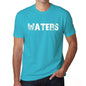 Waters Mens Short Sleeve Round Neck T-Shirt 00020 - Blue / S - Casual