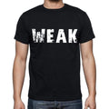 weak , white letters, Men's Short Sleeve Round Neck T-shirt 00007