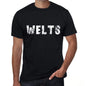 Welts Mens Retro T Shirt Black Birthday Gift 00553 - Black / Xs - Casual