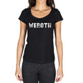 weroth, German Cities Black, Women's Short Sleeve Round Neck T-shirt 00002