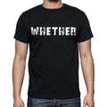 whether , white letters, Men's Short Sleeve Round Neck T-shirt 00007