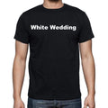 Weißes Hochzeits-Herren-Kurzarm-Rundhals-T-Shirt 00048