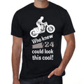 Who Knew 24 Could Look This Cool Men's T-shirt Black Birthday Gift 00470