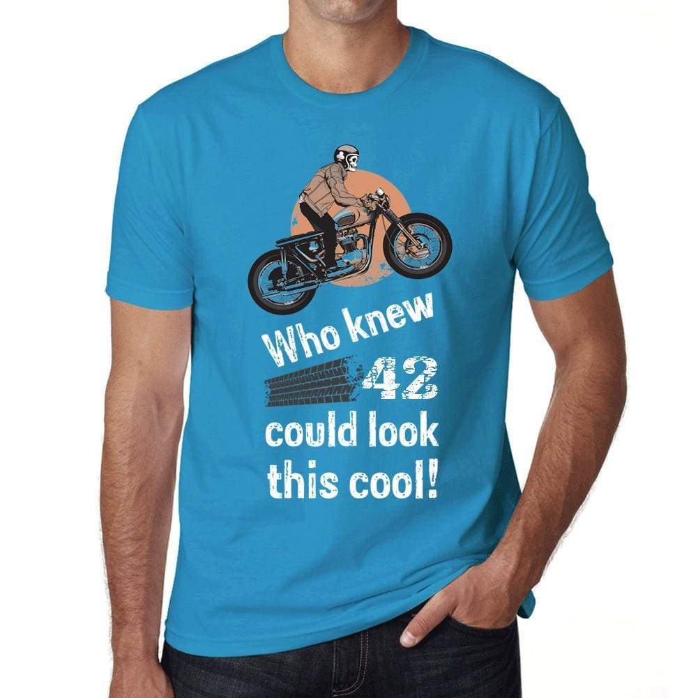 Who Knew 42 Could Look This Cool Mens T-Shirt Blue Birthday Gift 00472 - Blue / Xs - Casual